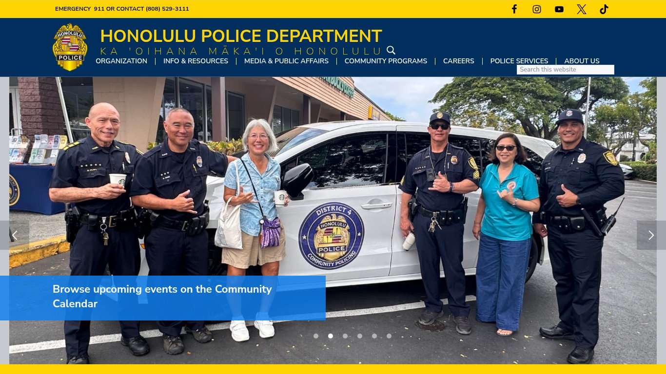 Honolulu Police Department Arrest Information